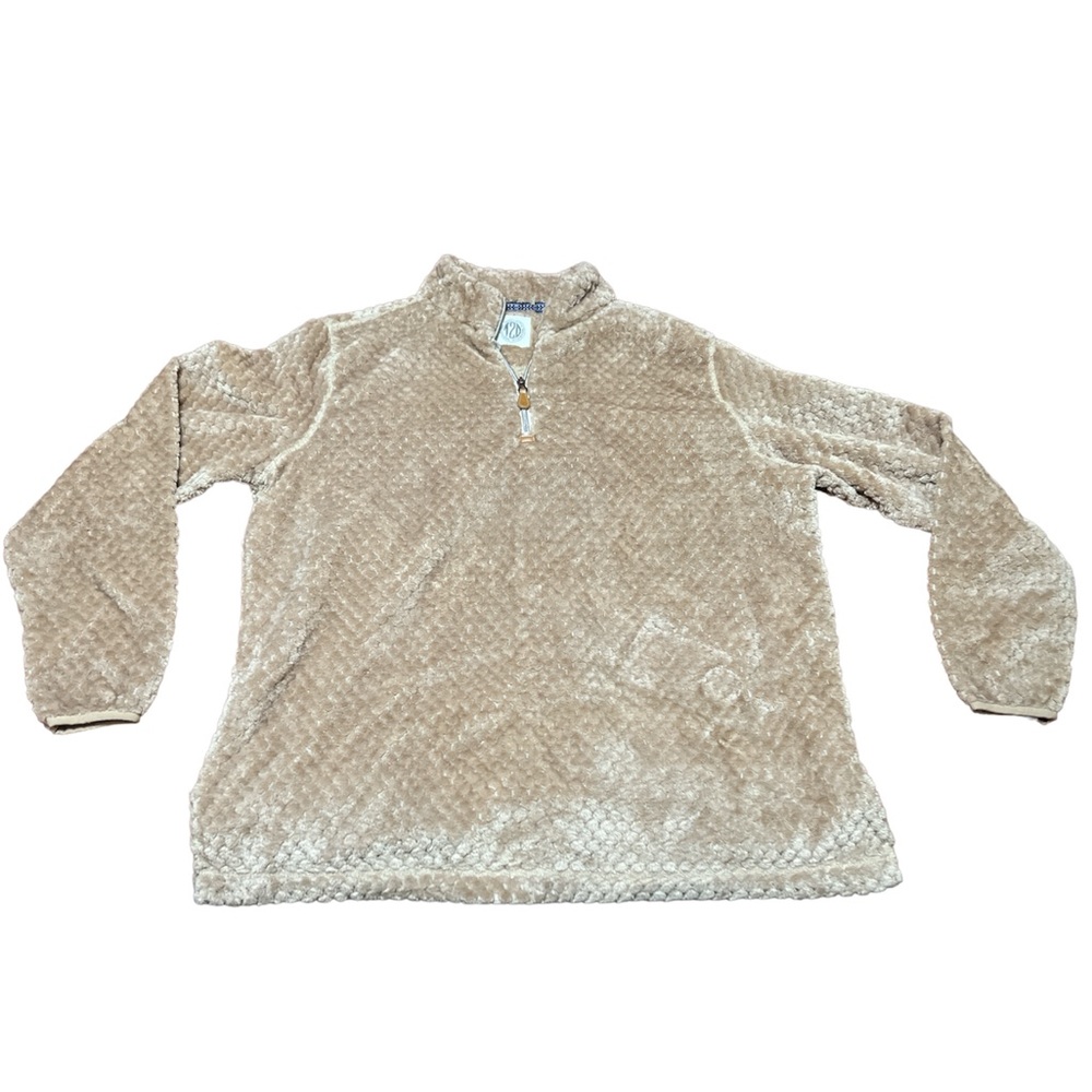 Plus Size Sherpa Half Zip Pullover